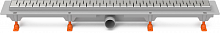 Душевой желоб Milleau Point 650мм (цвет решетки - сталь), горизонтальный выпуск 40мм