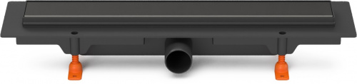 Душевой желоб Milleau Multi 550мм (цвет решетки - черный), горизонтальный выпуск 40мм