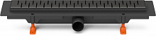 Душевой желоб Milleau Point 550мм (цвет решетки - черный), горизонтальный выпуск 40мм